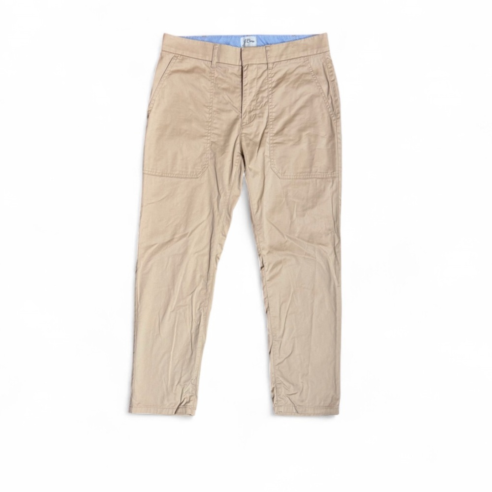 J. Crew Slim Boyfriend Chino Pants Tan Beige Petit 26P Style BF497 Re-Imagined - Picture 3 of 10